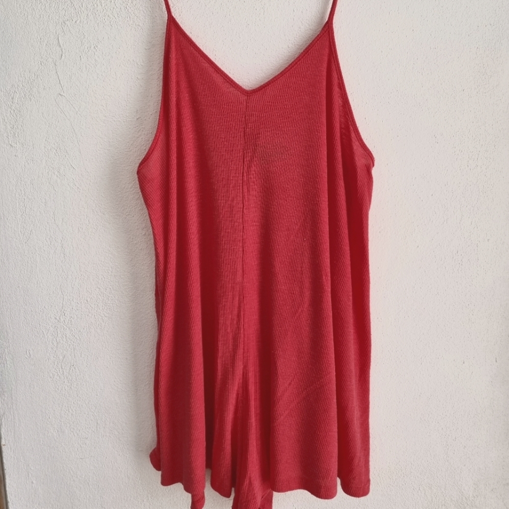 Free People Hot Pink Comfy Romper